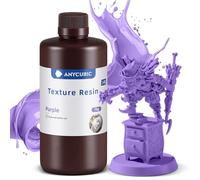 ANYCUBIC Texture Resin, 14K Resina de Alta Precisión para Impresoras LCD 3D, Acabado Mate & Resistencia Mejorada& Contracción Mínima, Curado UV 405nm Resina, 1kg Morado