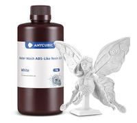 ANYCUBIC Water-Wash ABS-Like 3.0 Resina 3D, Resina Impresoras 3D lavable con Agua, Alta Resistencia y Precisión, Baja Tasa Contracción, Compatible con Todas las Impresoras 3D Resina LCD(Blanco, 1kg)