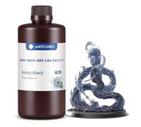 ANYCUBIC Water-Wash ABS-Like 3.0 Resina 3D, Resina Impresoras lavable con Agua, Alta Resistencia y Precisión, Baja Tasa Contracción, Compatible con Todas las Impresoras Resina LCD(Negro Ahumado, 1kg)