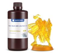 ANYCUBIC Water-Wash ABS-Like Resin 3.0, Resina para Impresoras 3D, Amarillo Translúcido 1KG