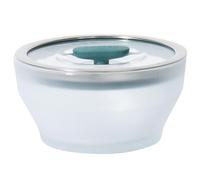 Anyday Cookware - Plato para microondas sin plástico, recipiente de almacenamiento de vidrio mediano profundo con tapa para cocinar al vapor, asar, servir y almacenar alimentos, 6.3 x 3.4 pulgadas,