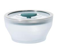 Anyday Utensilios de cocina para microondas y recipiente de vidrio de 4 tazas con tapa de vidrio, almacenamiento profundo de alimentos sin plástico | Vaporizador hermético apilable con tapa ventilada