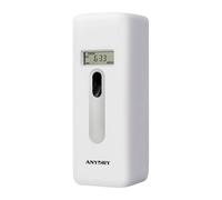 anydry Difusor automático de ambientador LCD - Montaje en pared o independiente, pulverización programable para baño, hogar, oficina, hotel y uso comercial, compatible con recargas Glade, Blanco