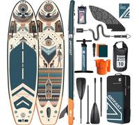 ANYFAST Tabla Paddle Surf Hinchable - Paddle Surf Hinchable para 2+1 Personas/Familia con Accesorios,Stand Up Paddleboard para Adultos & Todos los Niveles