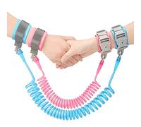 Anyfirst 2.5M Correa de Seguridad Para Niños Antiperdida, Girar 360 Grados Correa Niños Adecuado Para Actividades al Aire Libreverde, Azul+Rosa