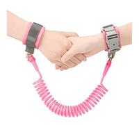 Anyfirst 2.5M Correa de Seguridad Para Niños Antiperdida, Girar 360 Grados Correa Niños Adecuado Para Actividades al Aire Libre, Rosa