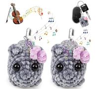 Anyingkai 2 Piezas Llavero de Hámster Triste,Sad Hamster Keychain,Hamster MeMe With Sound,Sad Hamster MeMe Plush Toy,Meme Sad Hamster Plush Regalo único para Niños y Adultos