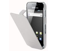 Anymode Funda Flip Certificada Para Samsung Galaxy Ace S5830 Blanca