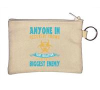 Anyone in Recovery Knows That Isolation is The Biggest Enemy Llavero Monedero Beige, beige, Talla única