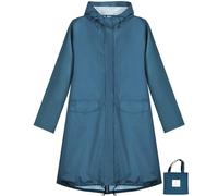 ANYOO Chubasquero Impermeable con Capucha para Mujer, Poncho de Lluvia Largo y Ligero para Aire Libre
