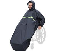 ANYOO Funda Impermeable para Poncho de Silla de Ruedas, Capa Ligera contra Lluvia, Protección Seca con Elásticos, Talla Única