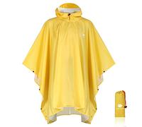 ANYOO Poncho de Lluvia Reusable de Ripstop transpirante Ligero a Prueba de Agua Multiuso Impermeable con Capucha de Lona de Tienda de Campaña Ideal para el Aire Libre Campamento Excursionismo y Pesca