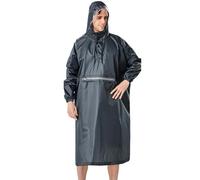ANYOO - Poncho impermeable de lluvia ligero con mangas ajustables, chaqueta de capa de lluvia portátil con bolsillo multiusos para hombres y mujeres, actividades al aire libre, senderismo, ciclismo