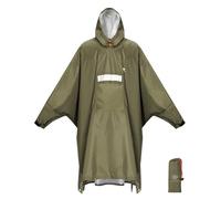 Anyoo - Poncho ligero, impermeable, reutilizable y transpirable con capucha, ideal para exteriores, talla única, Talla única
