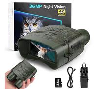 Anyork Gafas de visión nocturna para caza, binoculares de visión nocturna infrarroja 4K con batería recargable y detección de movimiento antisacudidas para equipo táctico de vigilancia