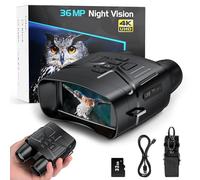 Anyork Gafas de visión nocturna: prismáticos de visión nocturna 4K para adultos, prismáticos de pantalla grande de 3 pulgadas que pueden guardar fotos y videos con tarjeta de memoria de 32 GB y