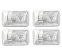 ANYPOWK 12 voltios LED Luces LED para VR con interruptor de encendido/apagado - Luz diurna 6500 K 3,5 W 400 LM, Iluminación interior para RV, furgoneta, remolque, barco - Juego de 4