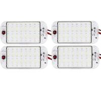 ANYPOWK Luces LED de 12 V para VR con interruptor de encendido/apagado - 5 W luz diurna 500 LM - Iluminación interior para RV, furgoneta, remolque, barco - Juego de 4