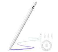 ANYQOO Lápiz para Apple iPad 2018-2025, 15Min Carga Rápida Pencil iPad Compatible con iPad 6/7/8/9/10/11 A16,Mini 5/6/A17Pro,Air 3/4/5/M2/M3,Pro M4/11/12.9/13",Rechazo de Palma,Precisión de Píxel