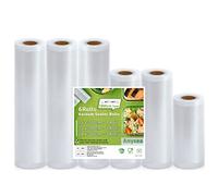 Anysea Bolsas Envasar al Vacio Alimentos, Rollos Envasadora al Vacio 15x1/20x2/28x3/300cm 6 Rollen Película de Vacío Para Todos Los Selladores Sous Vide y de Vacío