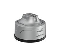 AnySharp Evo Afilador de Cuchillos, Seguridad sin Manos, Ventosa, Afila con Seguridad Todos los Cuchillos de Cocina, Ideal para Acero Endurecido y Dentados, Compacto, Plata
