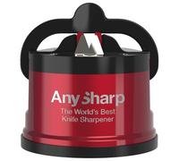 AnySharp Pro Afilador de Cuchillos (Metal) con Ventosa (Rojo)