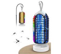 anysun Mata Mosquitos Eléctrico 3000V, Lámpara Antimosquitos LED para Interior y Exterior, Resistente al Agua IPX4, Ideal para Hogar, Jardín, Patio y Camping (Negro)
