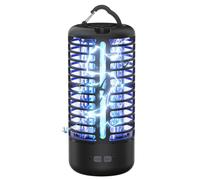 Anysun Mata Mosquitos Eléctrico 3000V, Lámpara Antimosquitos Resistente al Agua IPX5 para Interior y Exterior, Elimina Mosquitos y Insectos Voladores, Ideal para Hogar, Patio, Jardín y Camping (Negro)