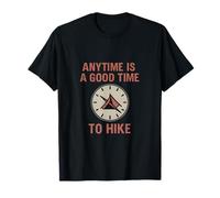 Anytime Is A Good Time To Hike - Reloj gráfico para Tienda de campaña Camiseta