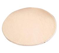 AnyuA Alfombras,Redonda Alfombra de Piso para Sala de Estar,Baño y Dormitrio Cojín Silla Beige Amarillo (80 cm)