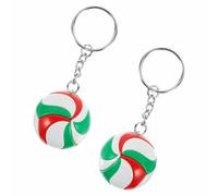 ANYUANKW 2 Piezas Llavero Vóleibol Llaveros de Colgantes Deportivos Llaveros de Simulación Bolas para la Escuela Jugador Bolso Adornos Regalos