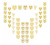 ANYUANKW 50 Piezas Anillos para el Pelo Ajustable Joyería Dorada para el Cabello Accesorios Metal para Rastas para Cabello para Hombres Mujeres Niñas