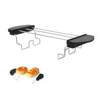 ANYUANKW Parrilla Tostadora Rejilla Rejilla de Tostadas de Acero Inoxidable Plegable con Manija Tostadora de Calentamiento para Enfriar Pan, Tostadas y Cruasanes