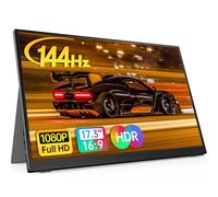 Anyuse Monitor de portátil de 17,3 pulgadas 1080P FHD 144 Hz con borde estrecho USB C HDMI IPS HDR pantalla de viaje para PC, Mac, teléfono, Xbox PS5 Switch Laptop con Smart Case u