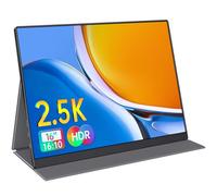 Anyuse Monitor portátil de 16 pulgadas, QHD 2,5 K, ultrafino, monitor IPS, monitor de juegos, USB C, HDMI, con cubierta inteligente y altavoz, conector HDR y reproducción, externo
