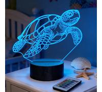 Anywin Regalos de tortuga marina, luz nocturna de tortuga, lámpara de océano con 16 colores cambiantes, temporizador y regulador, regalos geniales del océano para cumpleaños, Navidad, graduación