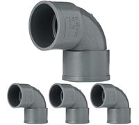 Anzapack 855552X - Codo Pvc Hembra-Hembra 87º 40 Mm. (Paquete de 4)