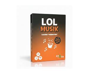 Anzen 589414 LOL MUSIK - Lachen verboten Juego de cartas, 110 piezas, Multicolor, para 3 o más jugadores