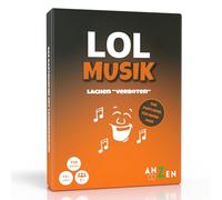 ANZEN LOL Musik - Lachen verboten | Partyspiel | Kartensspiel | Gesellschaftsspiel | Musiksspiel für Musikbegeisterte Erwachsene mit 5 witzigen und verwechslungsreichen Kategorien mit Lachgarantie