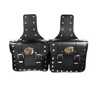 Anzene 1 Par Alforjas Laterales para Motocicleta, Bolsa de Herramientas Laterales para Scooter, Guantes de Equipaje, Bolsas de Almacenamiento para SILLÍN, Universal para Motocicleta