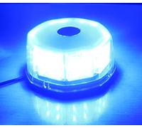 Anzene 32 LED 32W de alta potencia magnética techo intermitente emergencia policía precaución advertencia luz estroboscópica para coche camión vehículo(Azul)