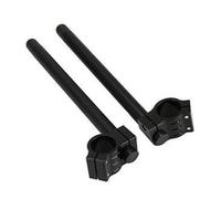 Anzene Manillar Clip-ons para horquillas Manillar regular Riser CNC 31/33/35/37/39/41mm (Negro, 41mm)