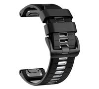 ANZOAT Correa de reloj de 26 mm para Garmin Fenix 7X Pro/ 7X/ 6X Pro/ 6X/ 5X/ 3, repuesto de silicona QuickFit de 26 mm para Garmin Descent Mk3i 51 mm/Epix Pro 51 mm/TACTIX 7(Black Grey)