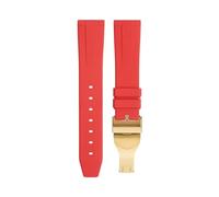 ANZOAT Correa de reloj de goma fluorada suave de 20 mm y 22 mm para correa TUDOR de 39 mm, hebilla plegable Black Bay Heritage, accesorios universales, correas de goma FKM, 20mm, Acetato, No es una