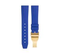 ANZOAT Correa de reloj de goma fluorada suave de 20 mm y 22 mm para correa TUDOR de 39 mm, hebilla plegable Black Bay Heritage, accesorios universales, correas de goma FKM, 22mm, Acetato, No es una