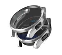ANZOAT Funda de reloj de TPU suave para Samsung Watch 5, 40mm, con Protector de pantalla para Galaxy Watch 5, 44mm, cubierta de parachoques todo incluido(Silver,Watch 5 44mm)