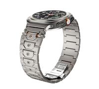ANZOAT Para Samsung Galaxy Watch Ultra Correa 47mm Accesorios Pulsera deportiva Para Galaxy Watch 7 Ultra Titan Correas de reloj de acero inoxidable y metal Correas de reloj