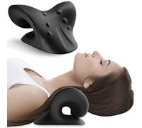 Anzorhal Neck Cloud, Almohada para el Alivio del Dolor de Cuello, Dispositivo de tracción Cervical, Almohada para apoyar - Negro