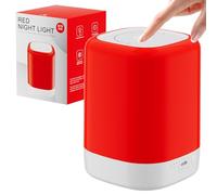 Anzqul Lámpara Nocturna Roja para Aparato de Sueño, Terapia de Luz Roja de 670 nm, Lámpara de Sueño Táctil Roja, Ayuda a Apoyar la Relajación Profunda y Mejorar el Sueño para Adultos