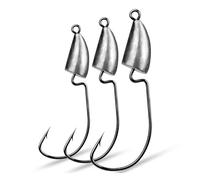 anzuelo de pesca, Anzuelos de pesca con cabeza triangular, 5g, 7g, 10g, 14g, anzuelo tipo barco, plantilla gusano suave, plomada, aparejos for estanque(14g)